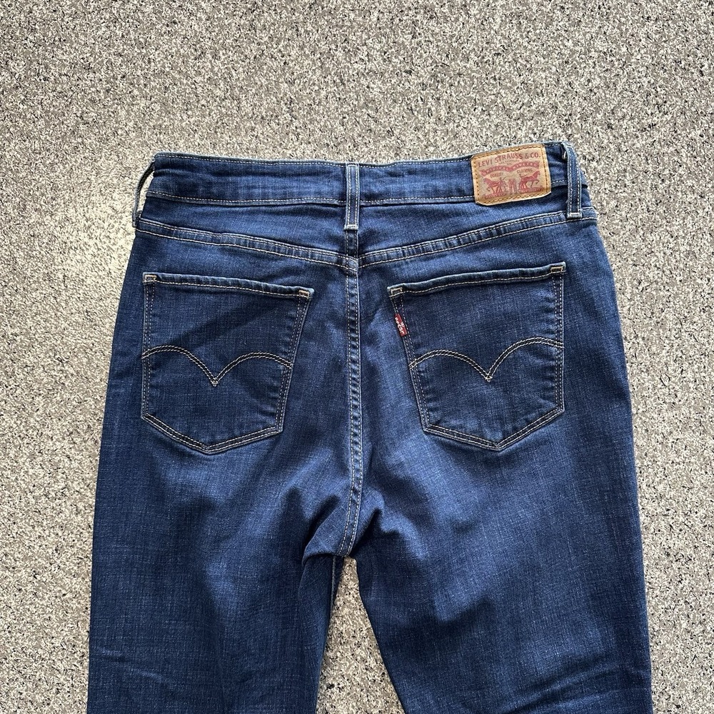 Levis 725 High Rise Bootcut Jeans Womens 31x31 Medium Wash Denim Stretch - Picture 4 of 9